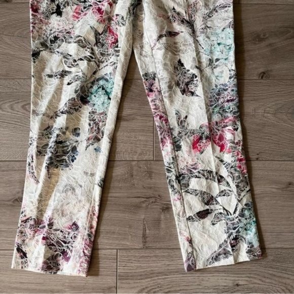 Joseph Ribkoff Relaxed Fit Floral Print Casual Pant Trouser Size 12 - Picture 9 of 9